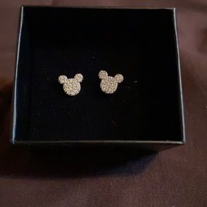 Disney,925 Children’s Disney Crystal Mickey Mouse Earrings